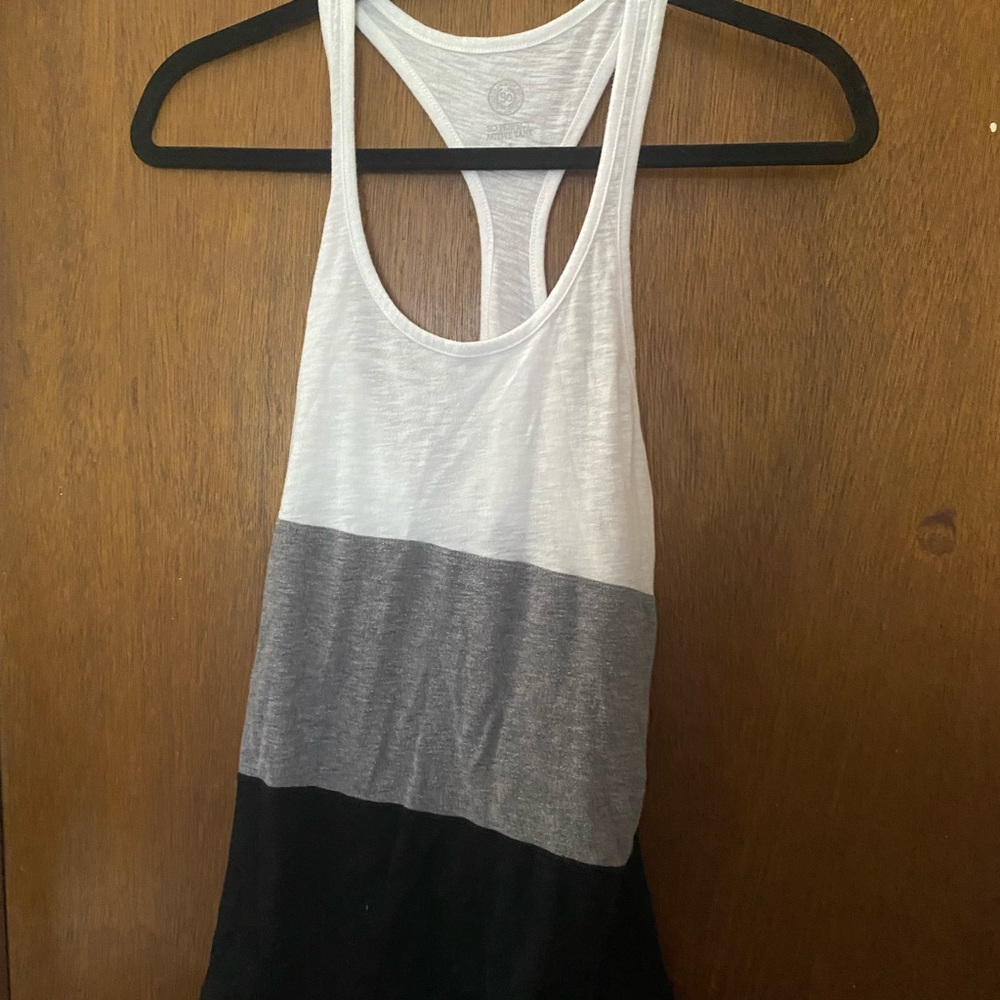 Block Stripe Racerback Tank